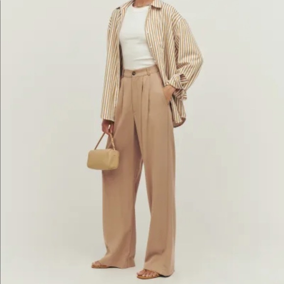 Reformation Pants - Reformation Petites Mason Pant in Khaki